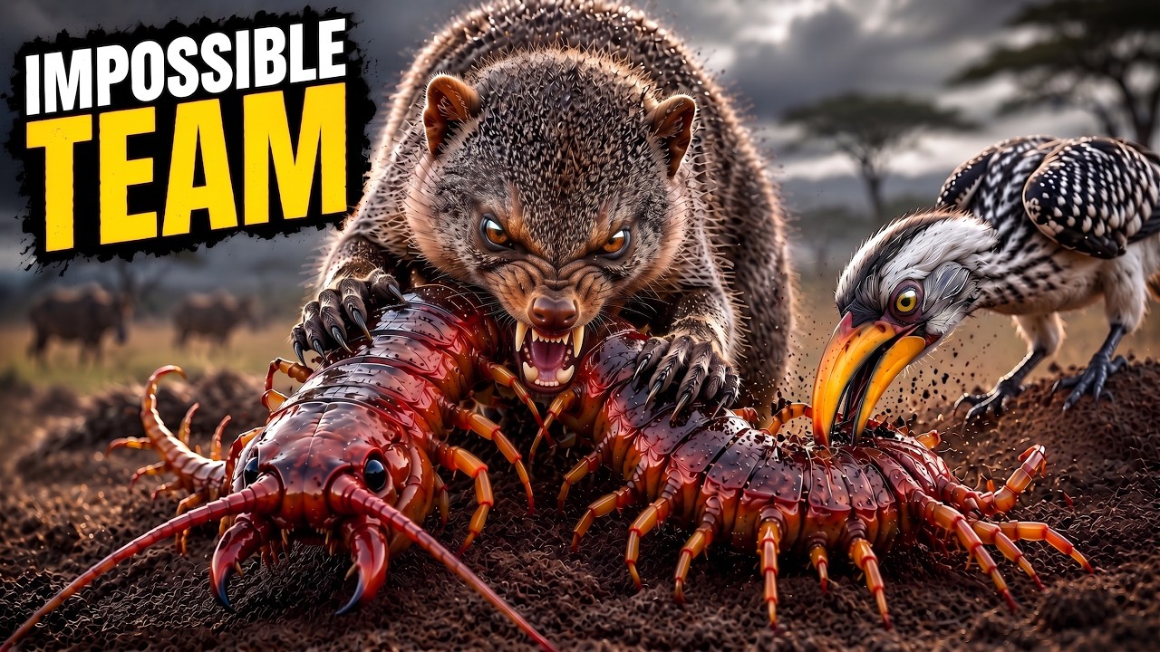 Why Do Hornbills Wake Sleeping Mongooses Every Morning? | Africa's Smartest Wildlife Partnership!