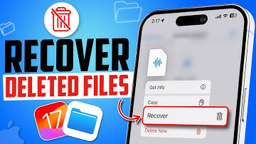 How to Recover Deleted Files from the Files App on iPhone | iPhone Deleted Data Recovery