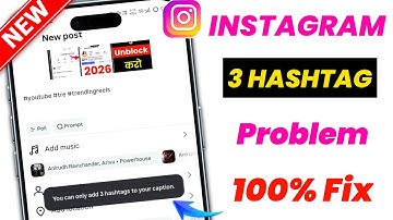You can only add 3 hashtags to your caption problem on Instagram | instagram 3 hashtags problem