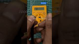 How to check diode using multimeter #multimeter #basic #electronics