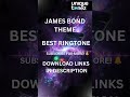 James Bond Theme | Best Instrumental Ringtone / Alarm Sound 🔥#ringtone #alarm  #music