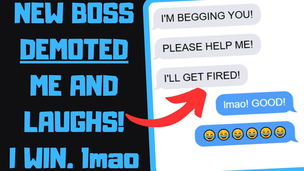 r/MaliciousCompliance - New Karen Boss DEMOTES ME For Being "USELESS." I Run the Place!