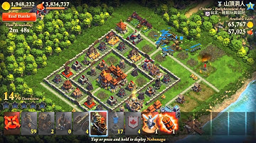 DomiNations - Enlightenment Age War Attack Strategy using lvl 2 Demolition Tactic