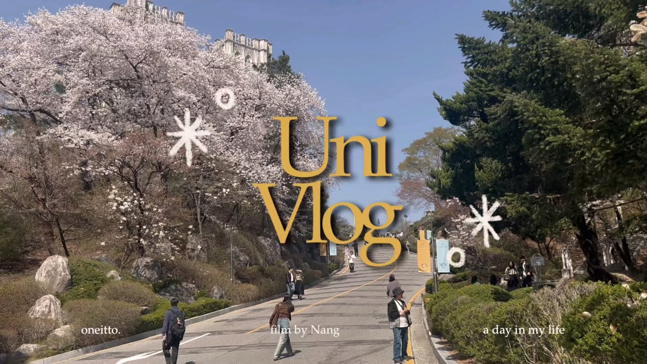 A Spring Day as a Uni student in Korea🇰🇷 (feat; KYUNG HEE  UNIVERSITY)🏛️🌸
