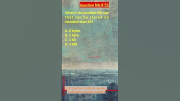 AWS Solutions Architect Associate Certification Practice Questions | Question No. 51 #aws #shorts