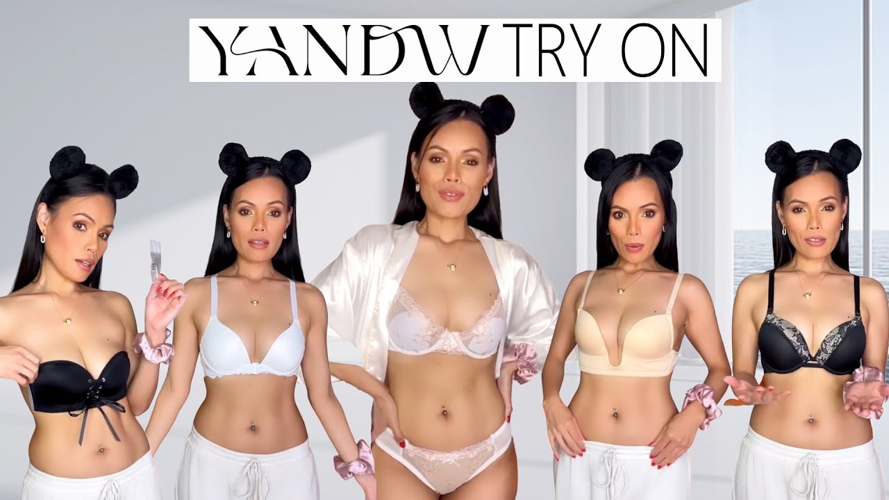 YANDW BRA TRY ON HAUL  Gathering Super Push Up Bra 