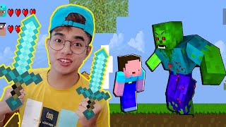 ThắnG Tê Tê Giải Cứu Em Trai Noob Thoát Khỏi Con Zombie | Noob vs Pro