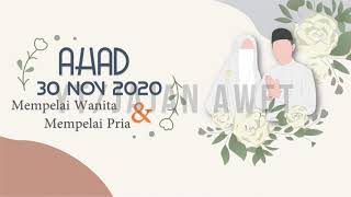 Download Template (Ms Powerpoint & Video Tanpa Teks) Video Undangan Pernikahan V48 Tema Islam Syari screenshot 5