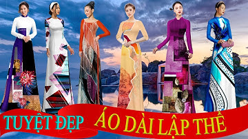 Kiểu áo dài LẬP THỂ đẹp tuyệt vời như thế này thì chị em nên có một chiếc💖Vải Áo Dài S