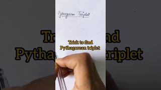 Secret Trick to Find Pythagorean Triplets in Seconds! 🔥