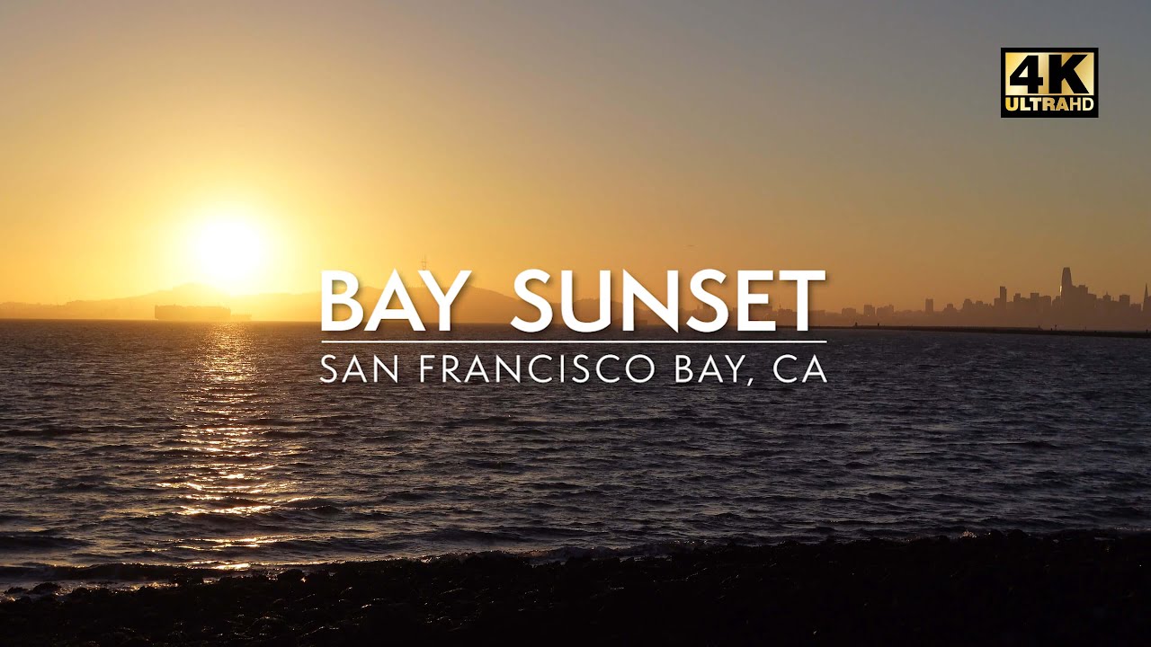 Serene Sunset Over San Francisco Bay 4K Ultra HD Relaxation Video