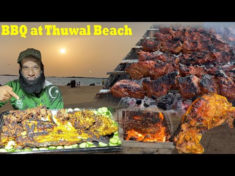 Best BBQ point in Jeddah Thuwal Beach 🇸🇦 | Special item BBQ |