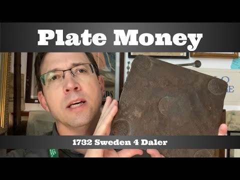 Plate Money - 1732 Sweden 4 Daler