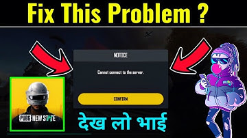 How to Fix problem Pubg new State Cannot connect the server! || You Can