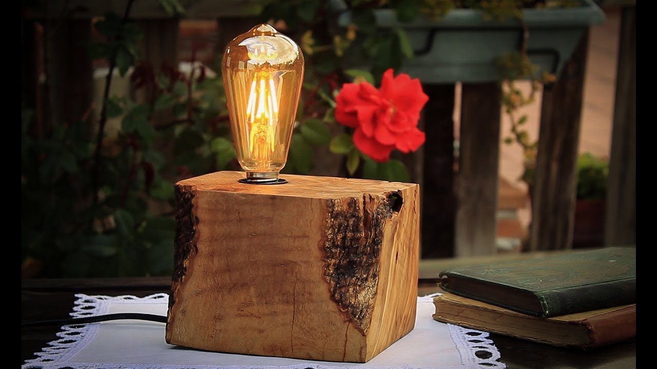 ️ Cómo Hacer Lámpara Estilo Vintage de Madera 💡 DIY Vintage Lamp YouTube