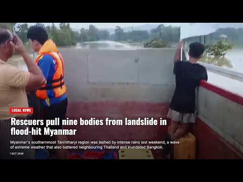 Rescuers pull nine bodies from landslide in flood-hit Myanmar