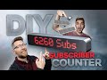 Youtube subscriber counter clock  diy build less than 20