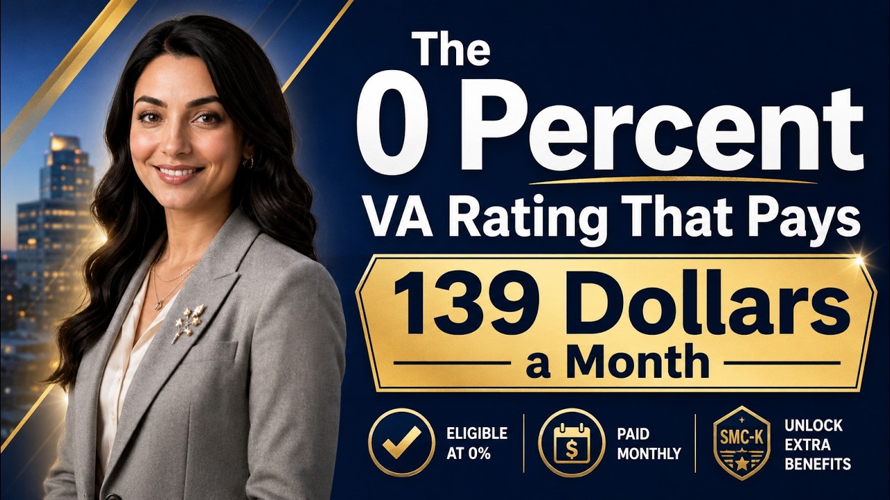 The 0 Percent VA Rating That Pays 139 Dollars a Month