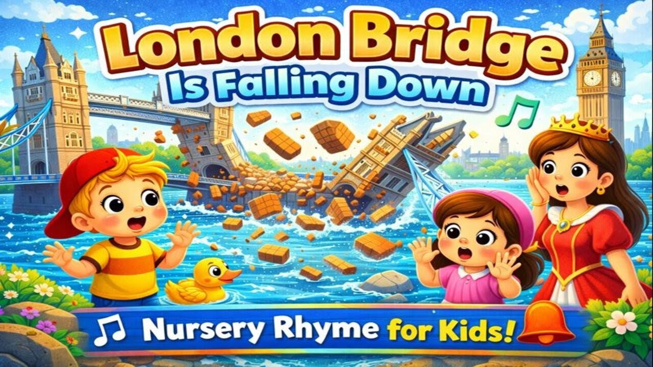 London Bridge Is Falling Down 🌉 | Nursery Rhyme for Kids | Baby Songs
