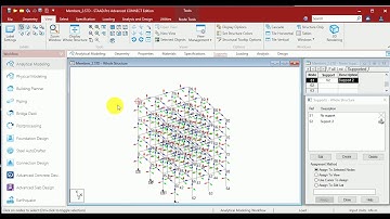 Members using Structural wizard in StaadPro