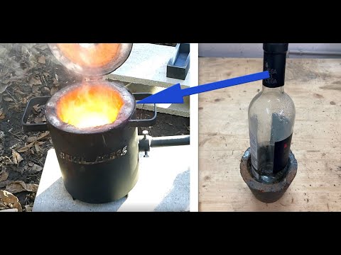 Kann man Glas zuhause zu einem Barren schmelzen? - Can you melt glass into an ingot at home?