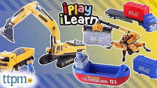 Construction Site and Port Terminal Transport Playsets from iPlay, iLearn Review! screenshot 5