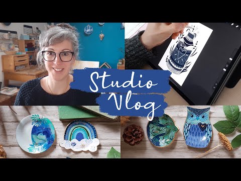 ART STUDIO VLOG: abandonner une galerie, papeterie du printemps, nouveaux projets perso