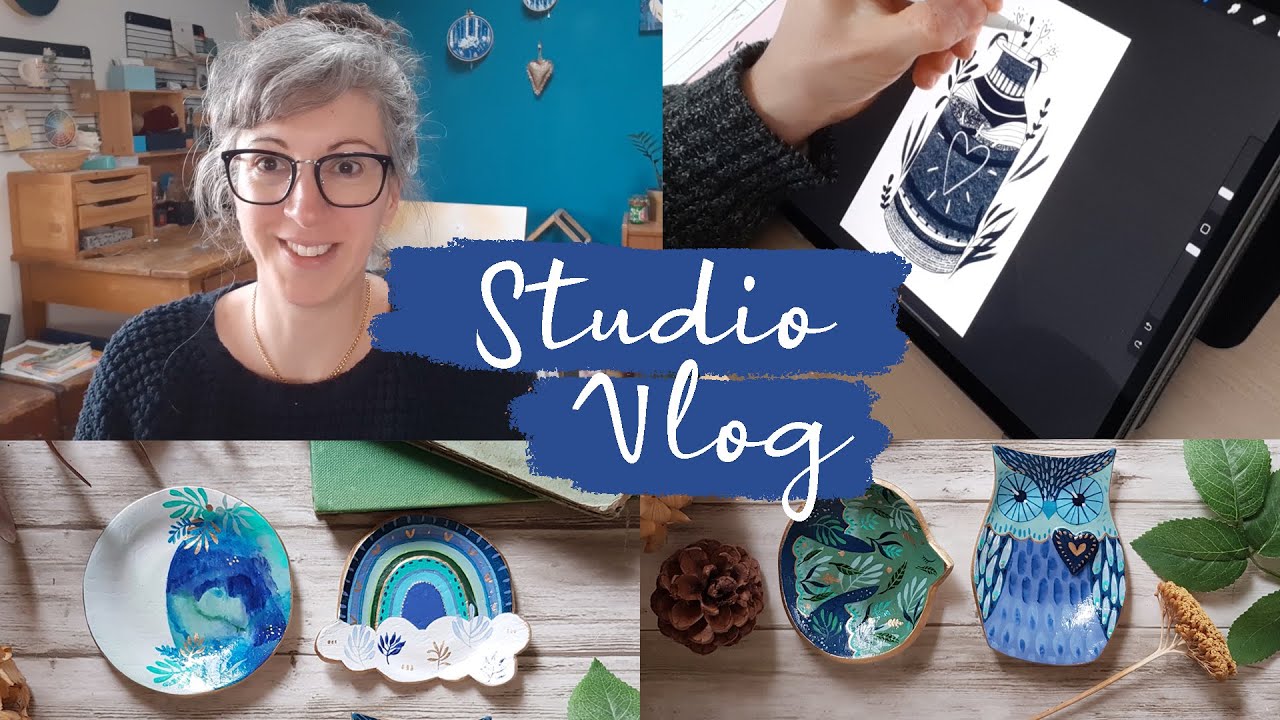 ART STUDIO VLOG: abandonner une galerie, papeterie du printemps, nouveaux projets perso