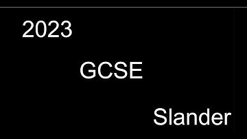 GCSE 2023 slander video