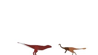 Aucasaurus VS Gallimimus and Dimorphodon