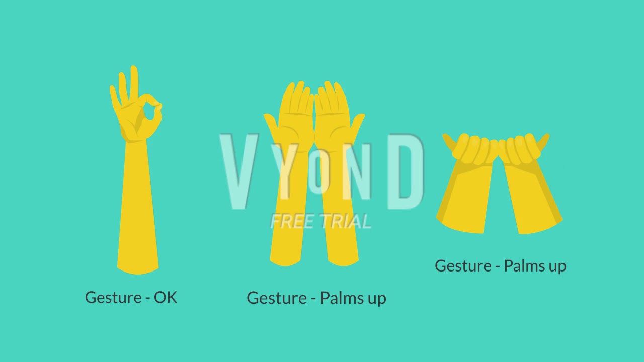 Hand gestures and new characters (Vyond) - YouTube