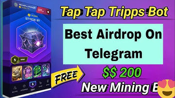 Tap Tap Tripps Bot | Mining Daily Claim Airdrop Free Earing Bot Telegram / Earn Free Tether