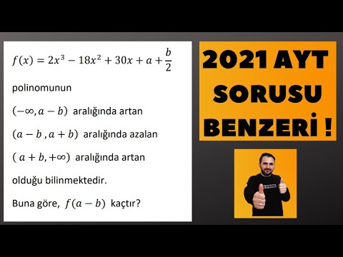 2021 AYT de çıkan +1 NETLİK SORU !!!                                                   #AYT #Türev