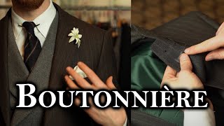 How to make your lapel ready for a Boutonnière (lapel flower)