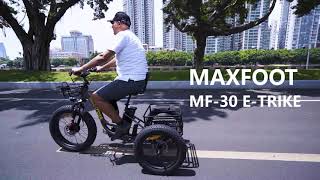Maxfoot MF30 750W Electric Cargo Trike  Leisure Riding