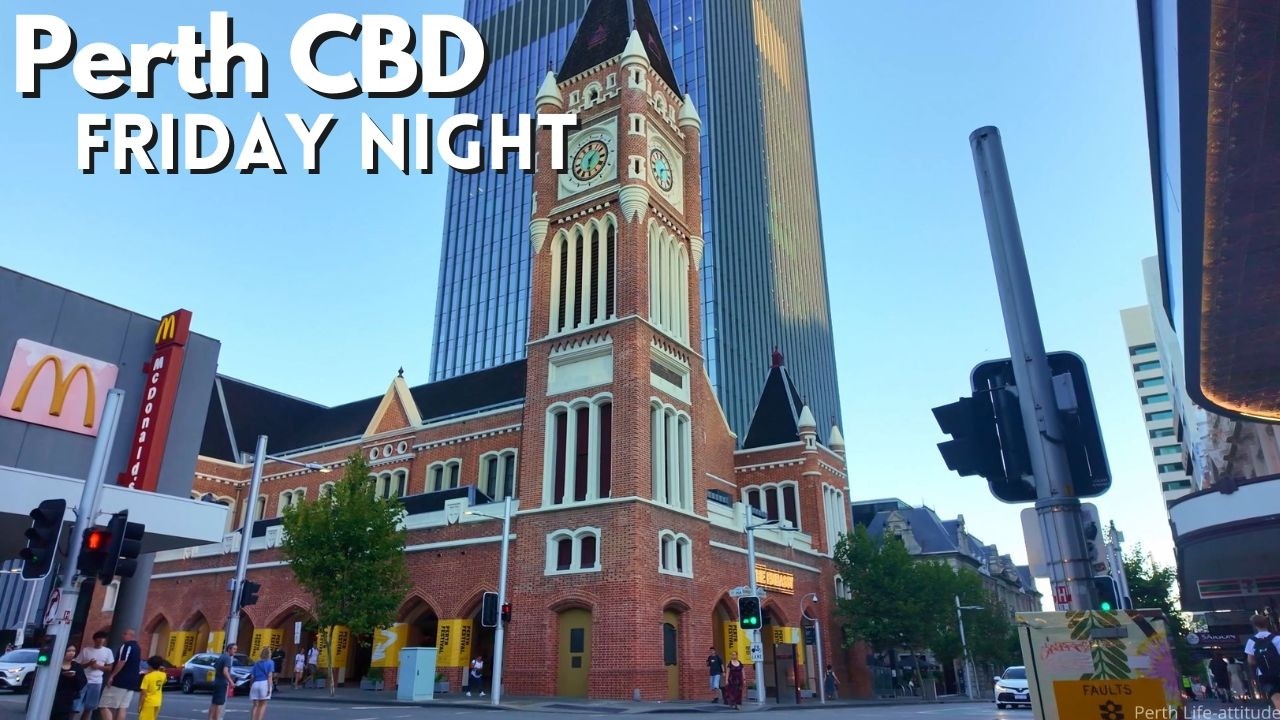 Perth CBD Friday Night Shopping Walk 2026 — Murray Street & Hay Street Late Trading (4K)