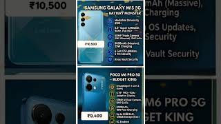 Samsung Galaxy M15 vs Poco M6 Pro 5G: ₹10,000 mein kaunsa hai asli King? 👑  #mobileprocessor