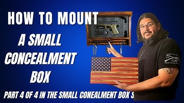 How to Install a Small American Flag Concealment Box on the Wall (PART 4 of 4)