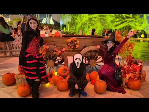 A Halloween themed event held under the Al Wasl dome in Dubai