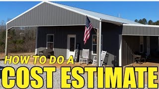 How To Do Cost Estimate for Pole Barn House