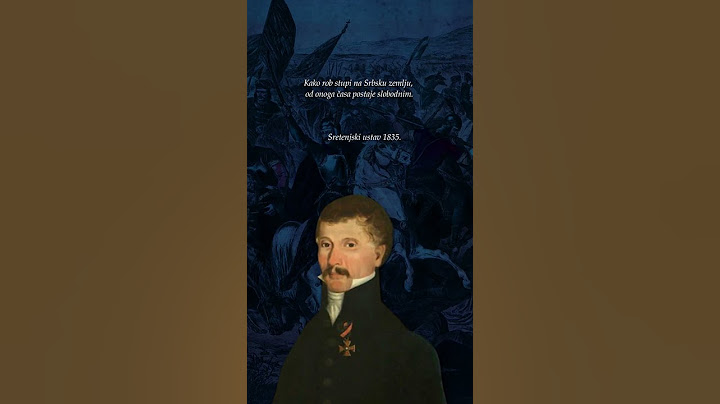 Kako rob stupi na Srbsku zemlju, od onog časa postaje slobodnim.