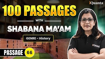 CAT RC Practice- 66 | 100 Passages with Shabana Ma