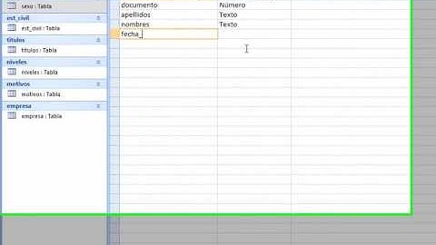 creando una base de datos usan access 2007