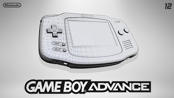 3D Gameboy Advance -  Logo Modeling