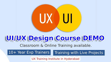 UI/UX Design Course Demo | UI UX Course in Hyderabad | UI/UX Design Training Institute in Hyderabad