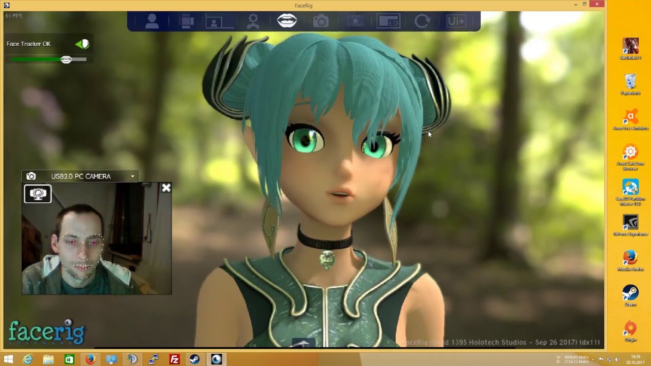 Facerig Test - YouTube