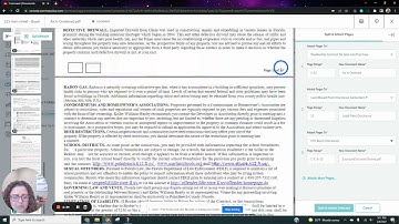Splitting Documents in Command