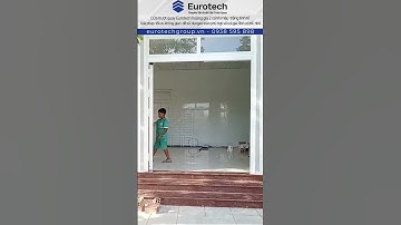 Eurotech cửa trượt quay hoàng gia màu trắng