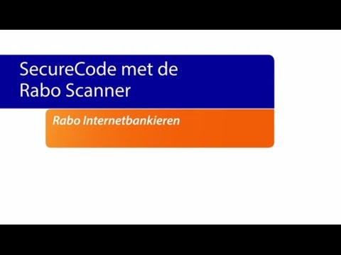 Rabo Internetbankieren - SecureCode met de Rabo Scanner