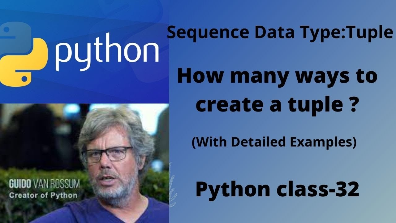 How many ways to create tuple in python?(With Detailed Examples) Python ... image.